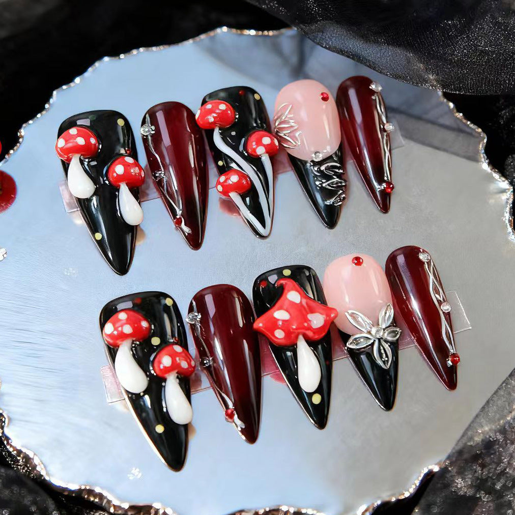 Artistic Sharp Stiletto Press-On Nail Art Set Kalsten