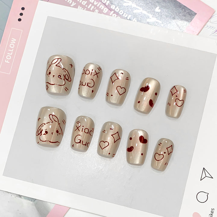 Creative nail art with loving motifs Kalsten