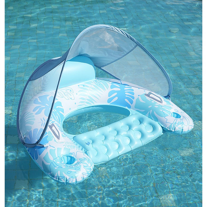 Inflatable Pool Lounger with Canopy Kalsten