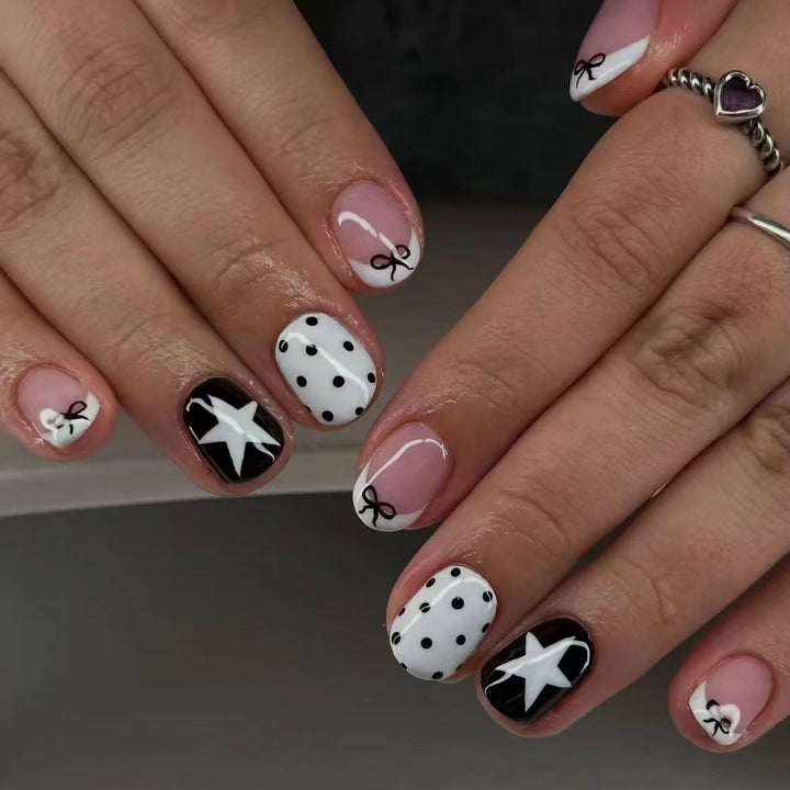 Artistic Geometric and Bow Nail Art Kit