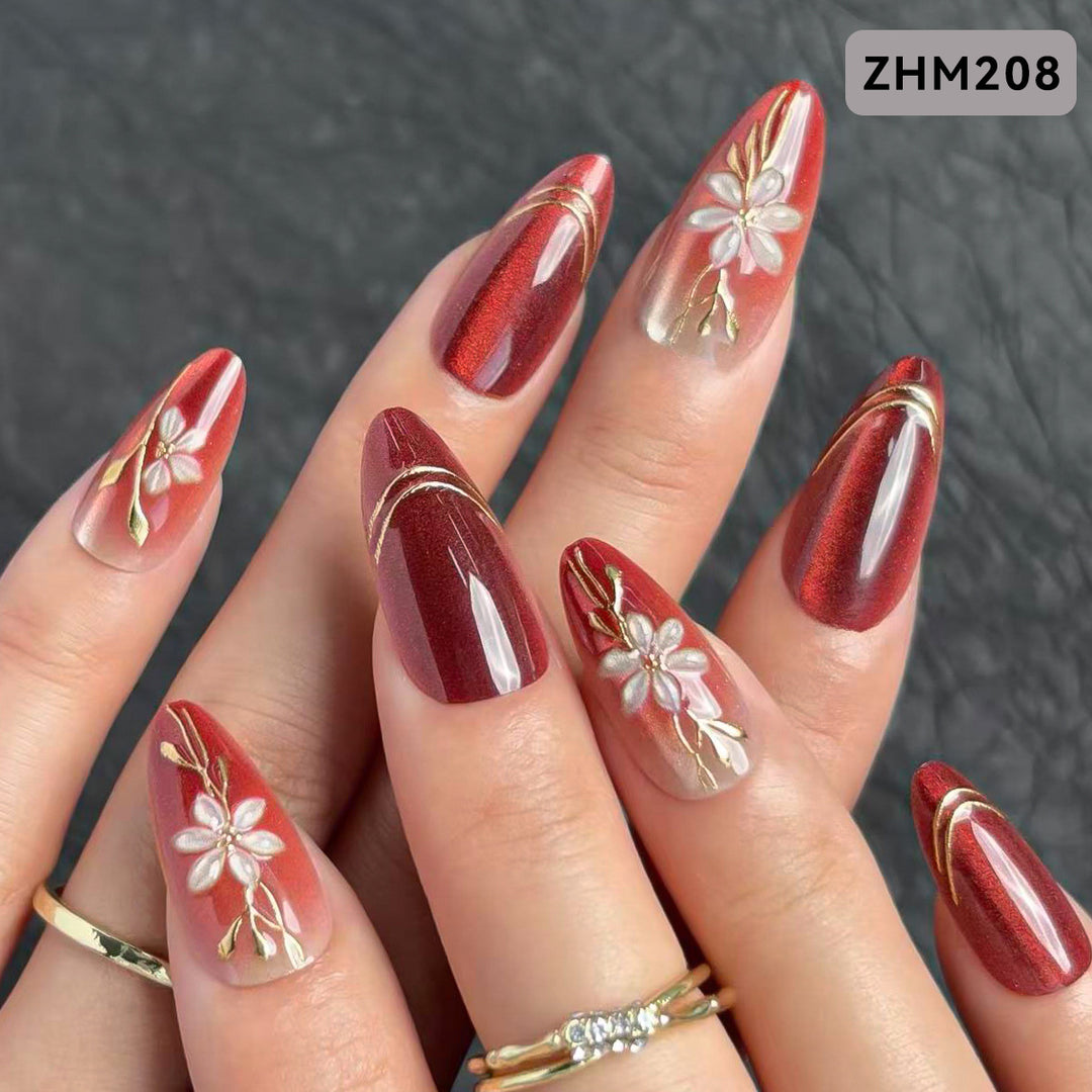 Decorative Press-On Nail Set Kalsten