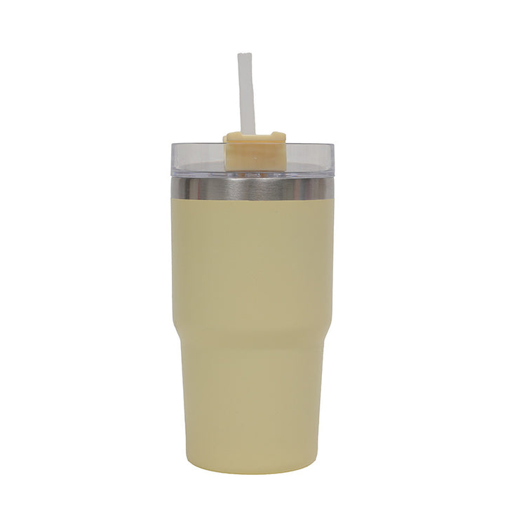 Women's Thermo Drinking Cup with Ergonomic Handle and Practical Straw Kalsten