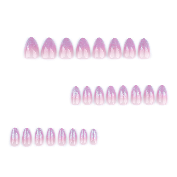 Artistic Nail Extensions with Glitter Gradient Kalsten