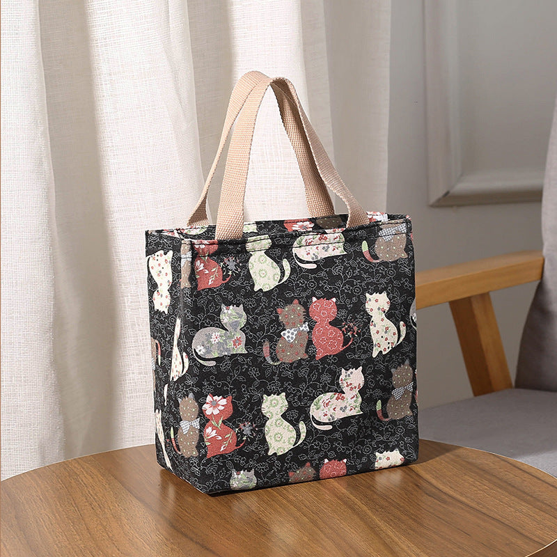 Cute Cat Print Tote Bag Kalsten