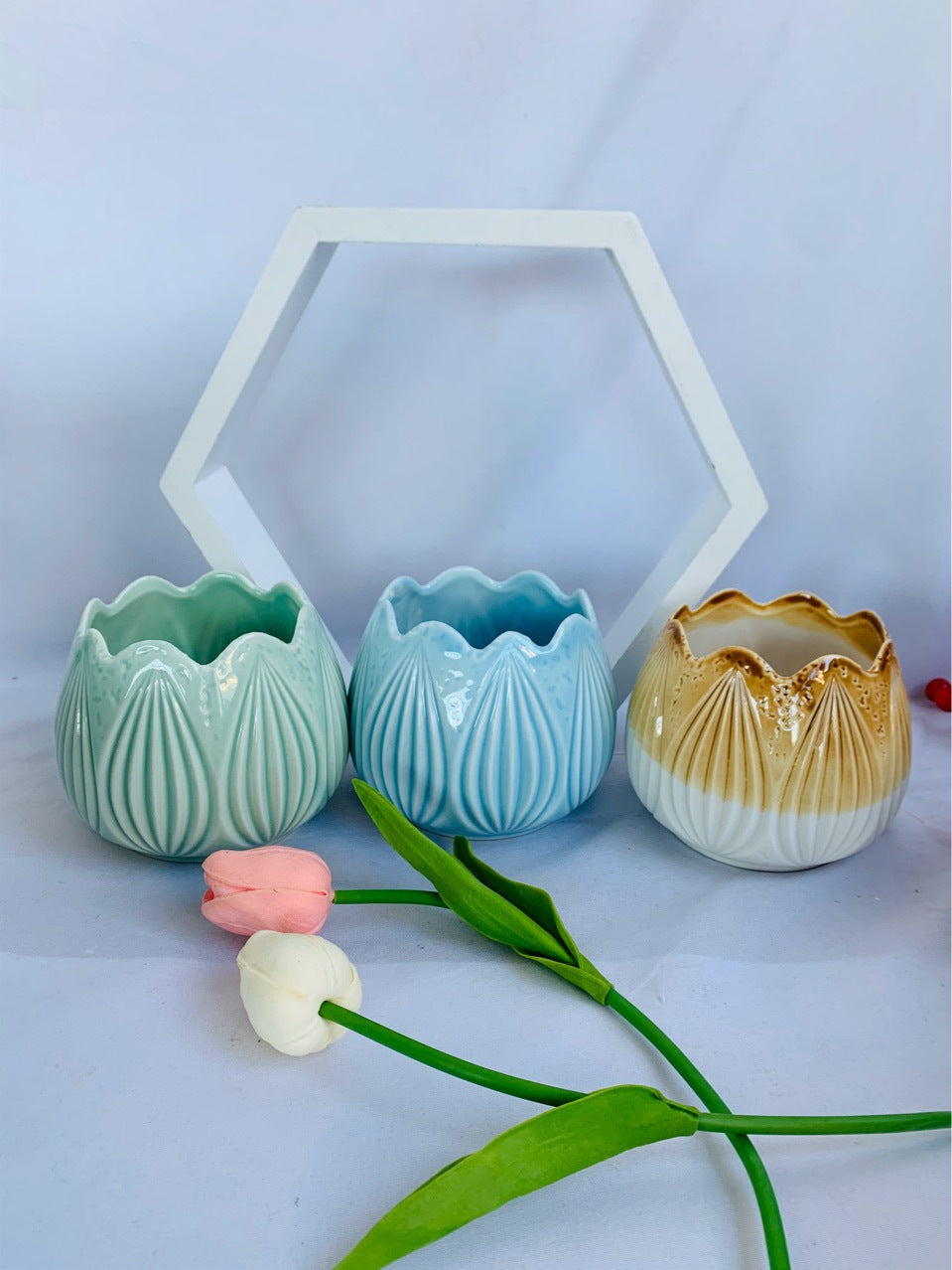 Decorative Ceramic Planter Kalsten