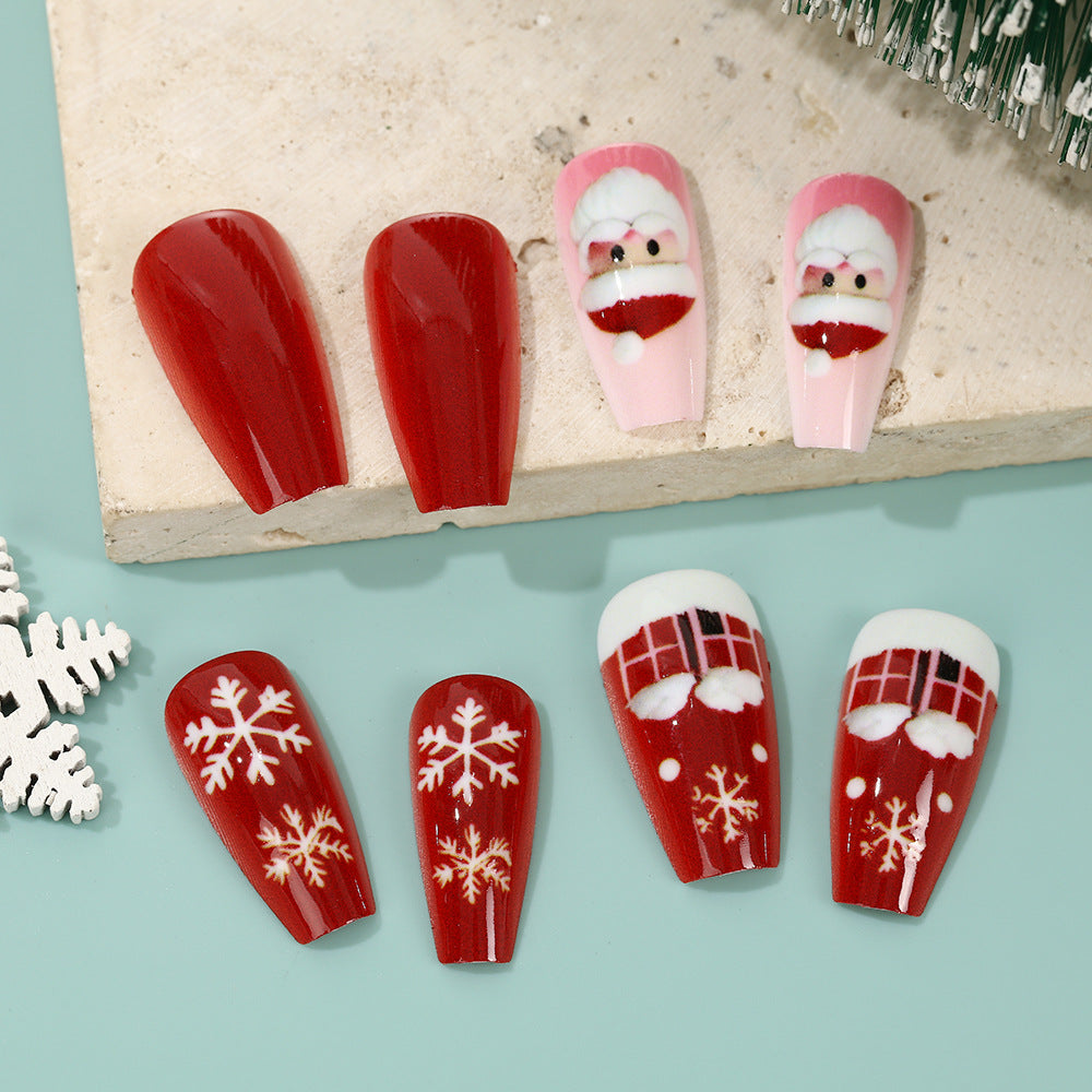 Christmas Art Nails Set with Creative Designs Kalsten