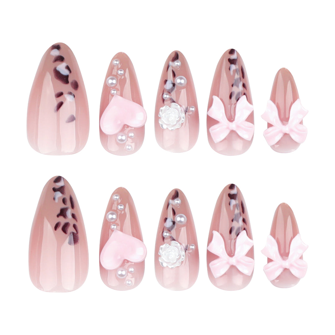 Artful nail extensions with decorative 3D designs Kalsten