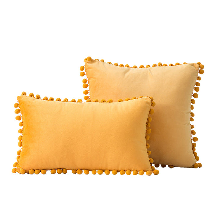 Decorative Pom-Pom Accent Pillow