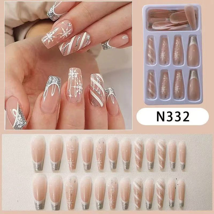 Glamorous nail tips with glitter tips Kalsten