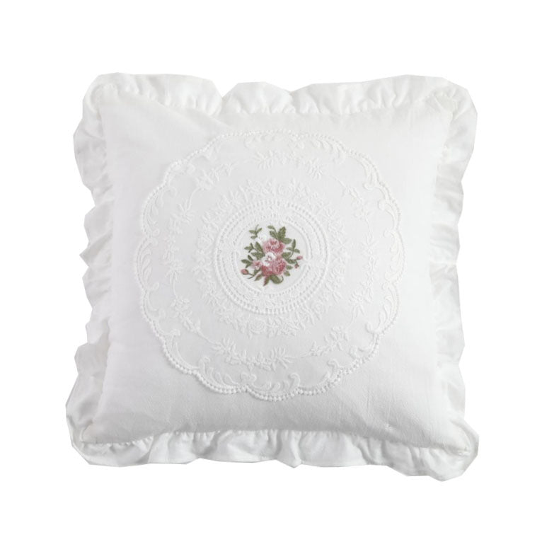 Decorative Embroidered Throw Pillow