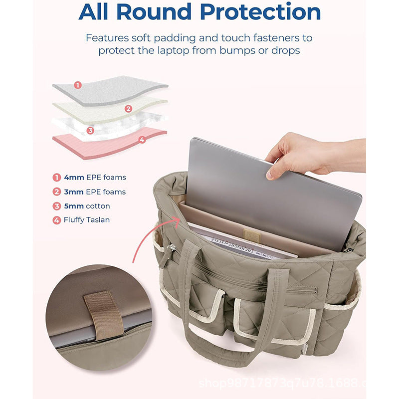 Elegant and Practical Shoulder Bag with Insulated Compartments Kalsten