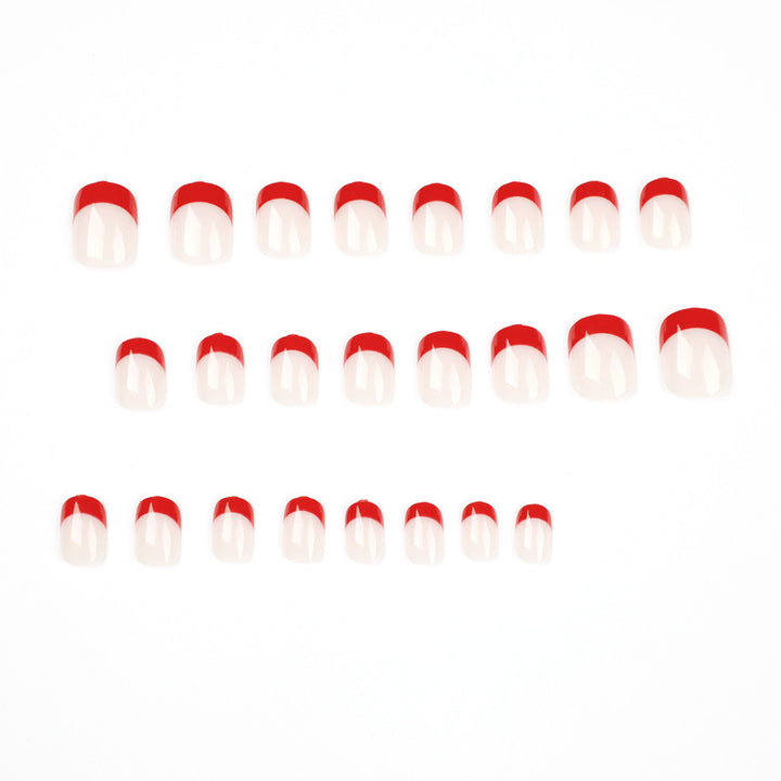Elegant and creative nail art with French tip Kalsten