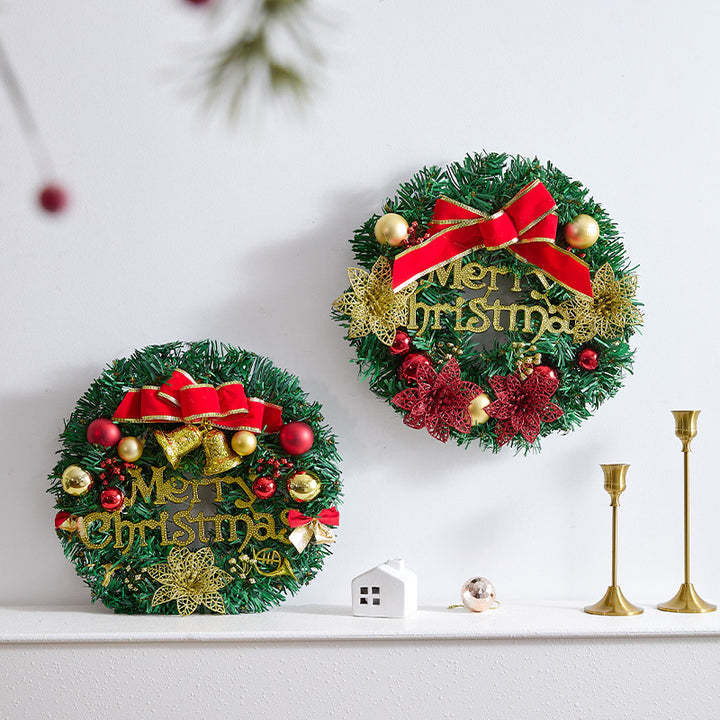 Festive Christmas wreath with pine cones and berries Kalsten