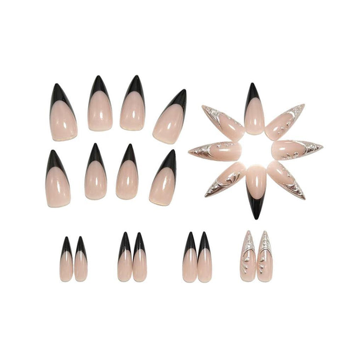 Elegant Nail Art with Metallic Design Kalsten