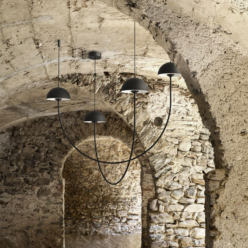 Modern Curved Pendant Light