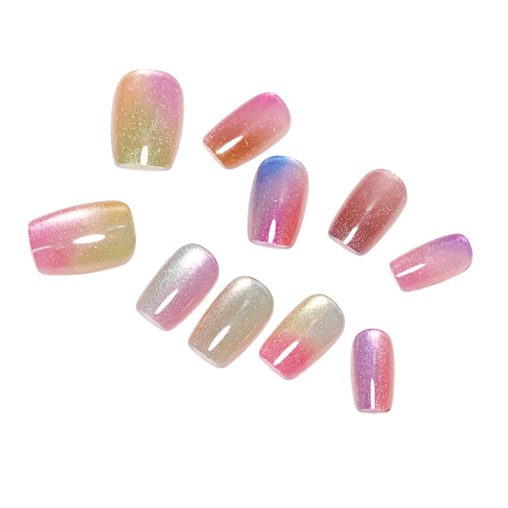 Artistic and colorful acrylic nails Kalsten