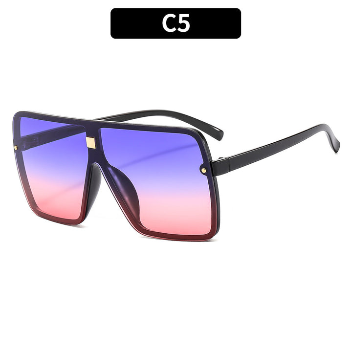 Oversized Geometric Shield Sunglasses Statement Style