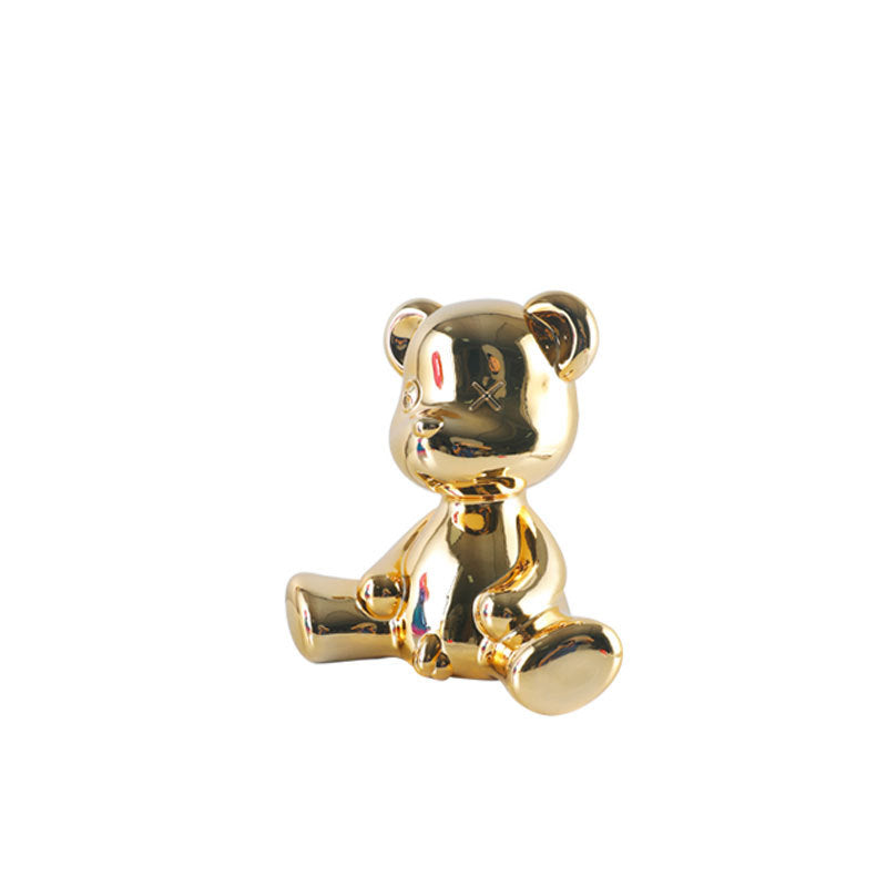 Decorative Glossy Bear Figurine