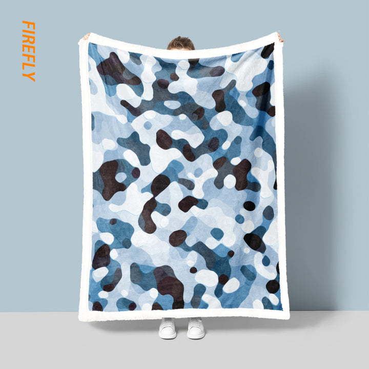 Tactical Camo Fleece Throw Blanket