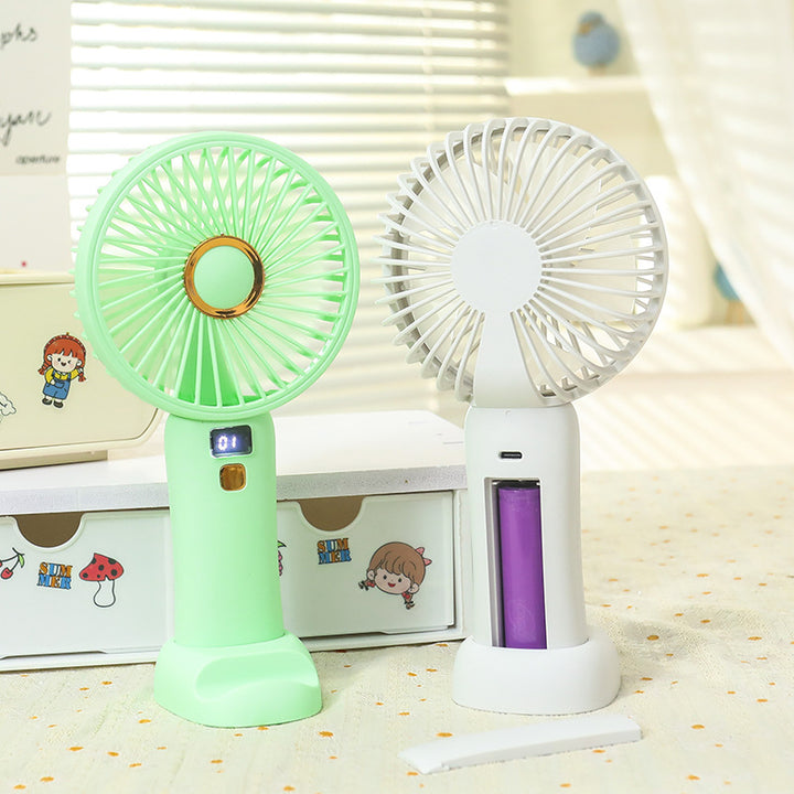 Women's Portable Hand Fan with Energy-Efficient USB Charging Function Kalsten