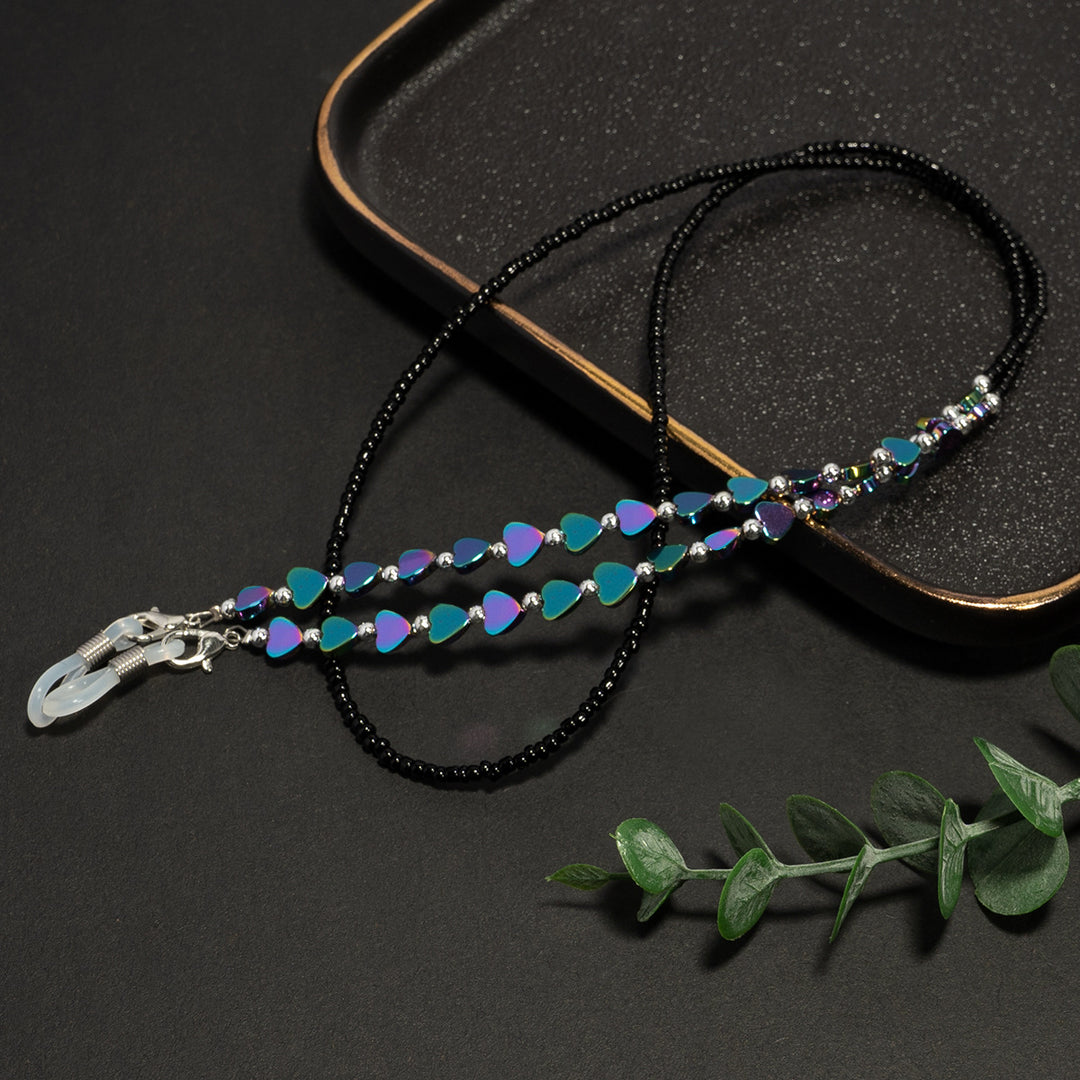 Heart-Shaped Beaded Eyewear Chain Kalsten