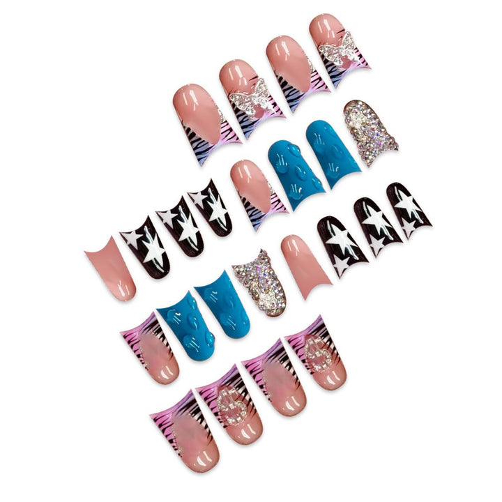 Glamorous 3D Press-On Nail Set Kalsten