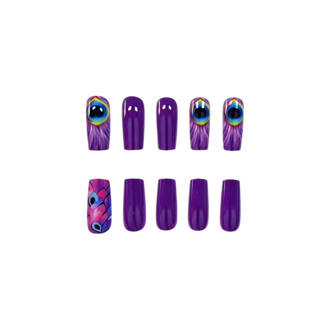 Artistic Peacock Nail Art Kalsten