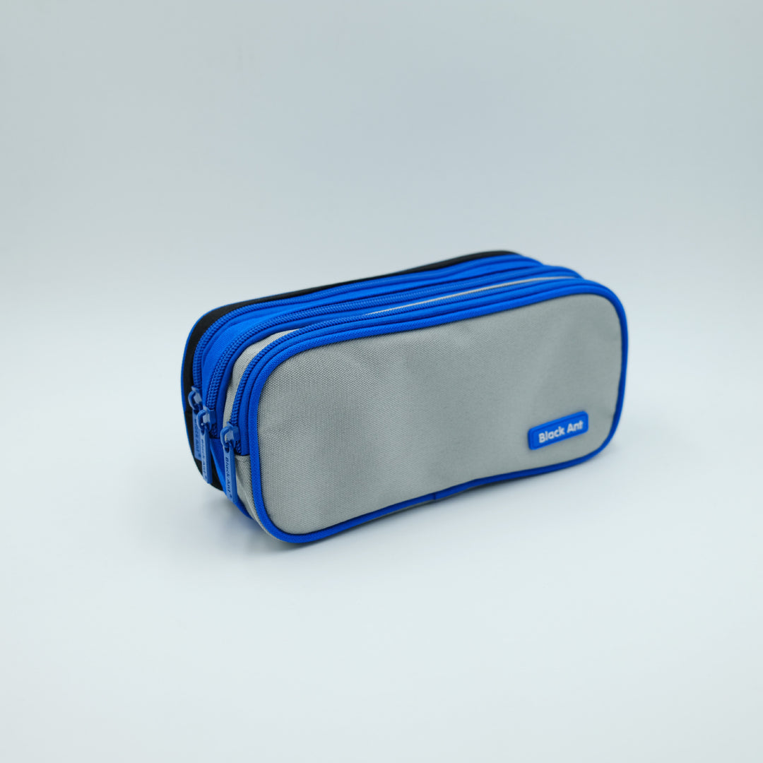 Multi-Compartment Zippered Stationery Organizer