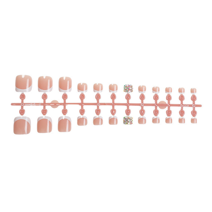 Artificial nail set with glamorous 3D decorations Kalsten