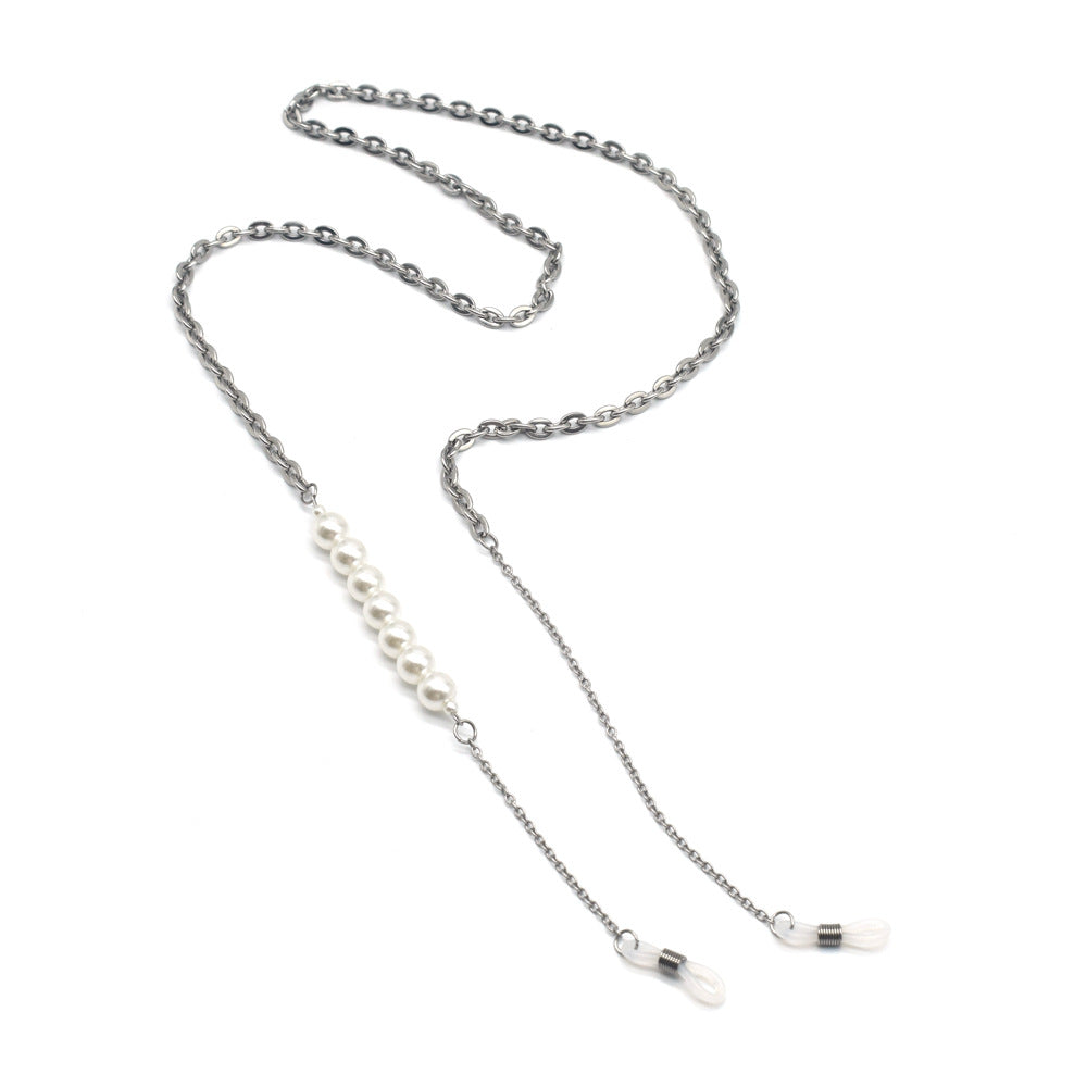 Elegant Pearl Bead Eyewear Holder Chain Kalsten
