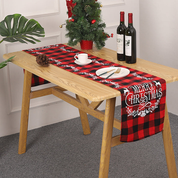 Festive table runner with Christmas motif Kalsten