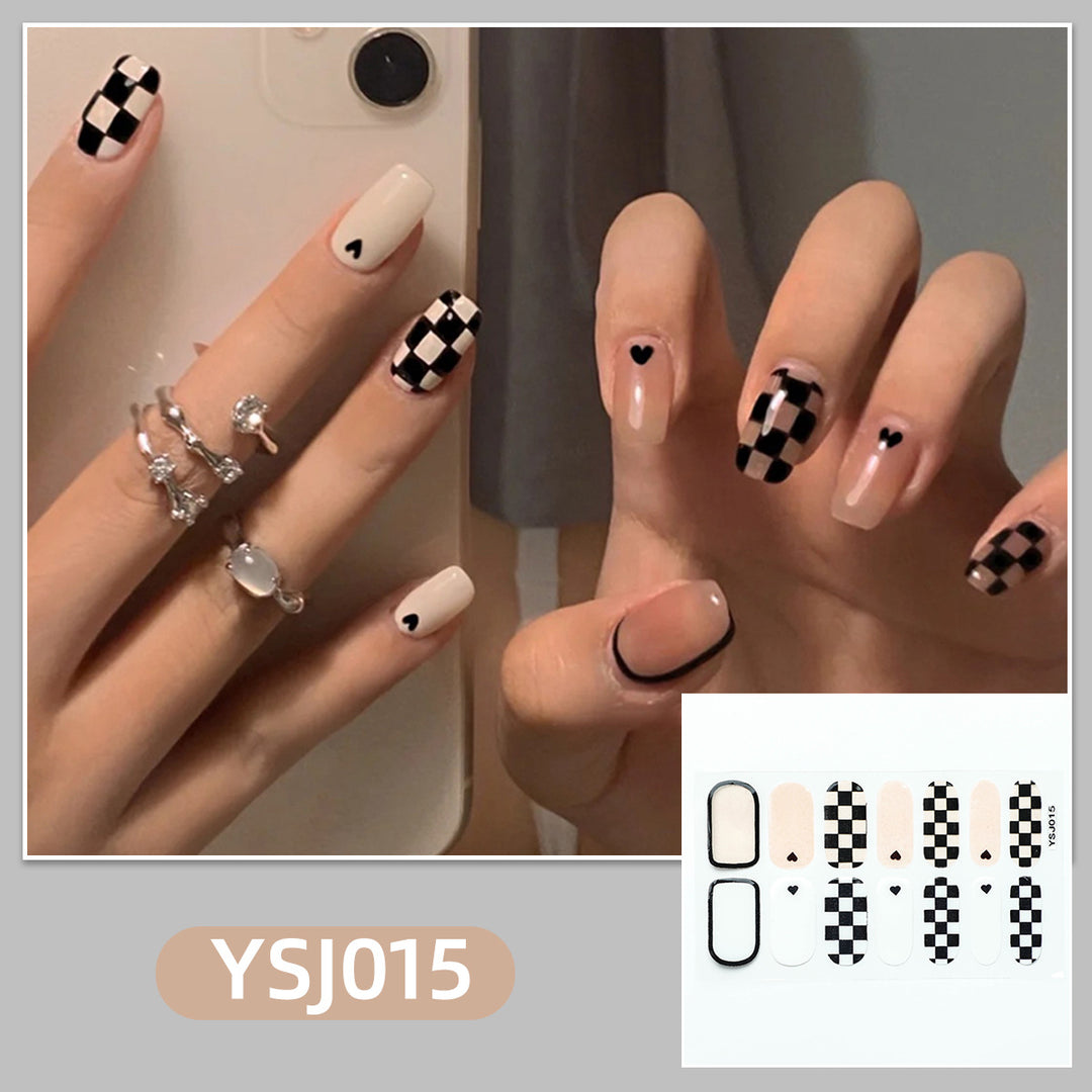 Artistic nail decoration with glitter details Kalsten