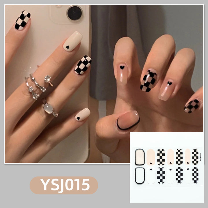 Artistic nail decoration with glitter details Kalsten