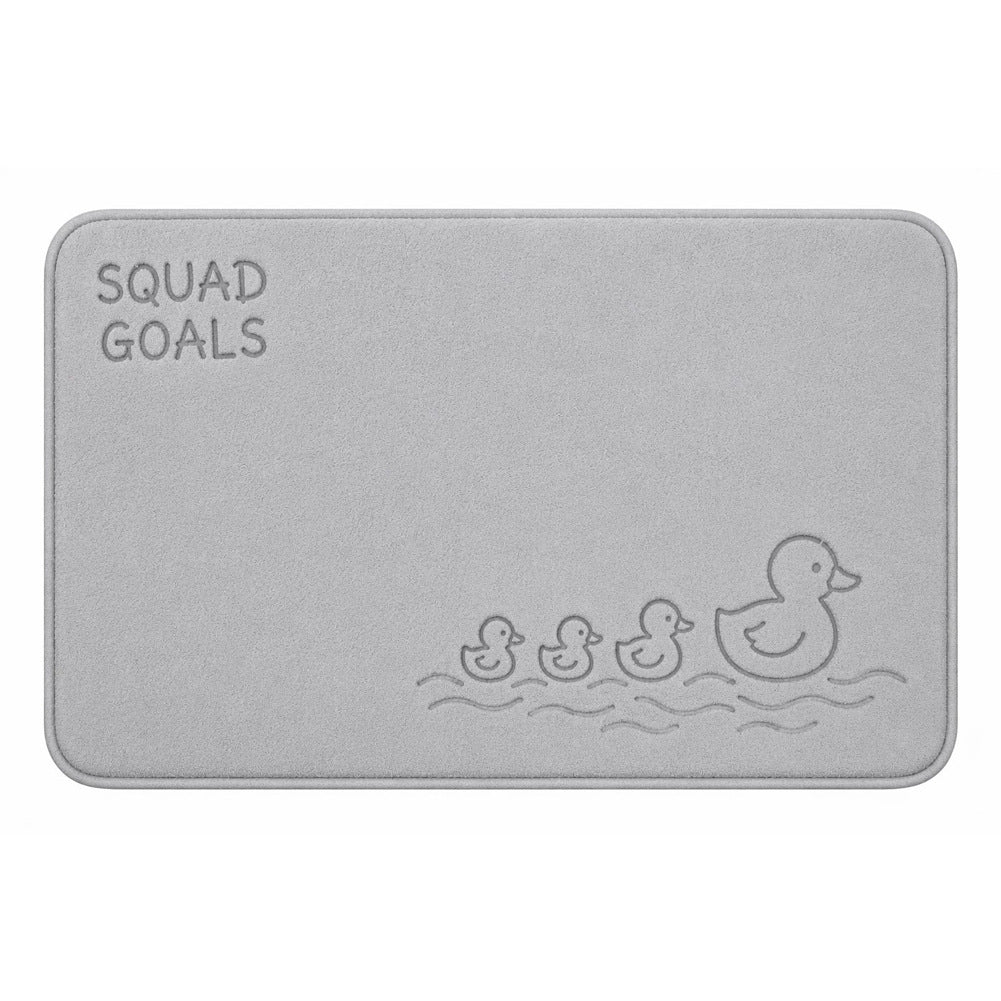 Cartoon-Themed Bathroom Mat