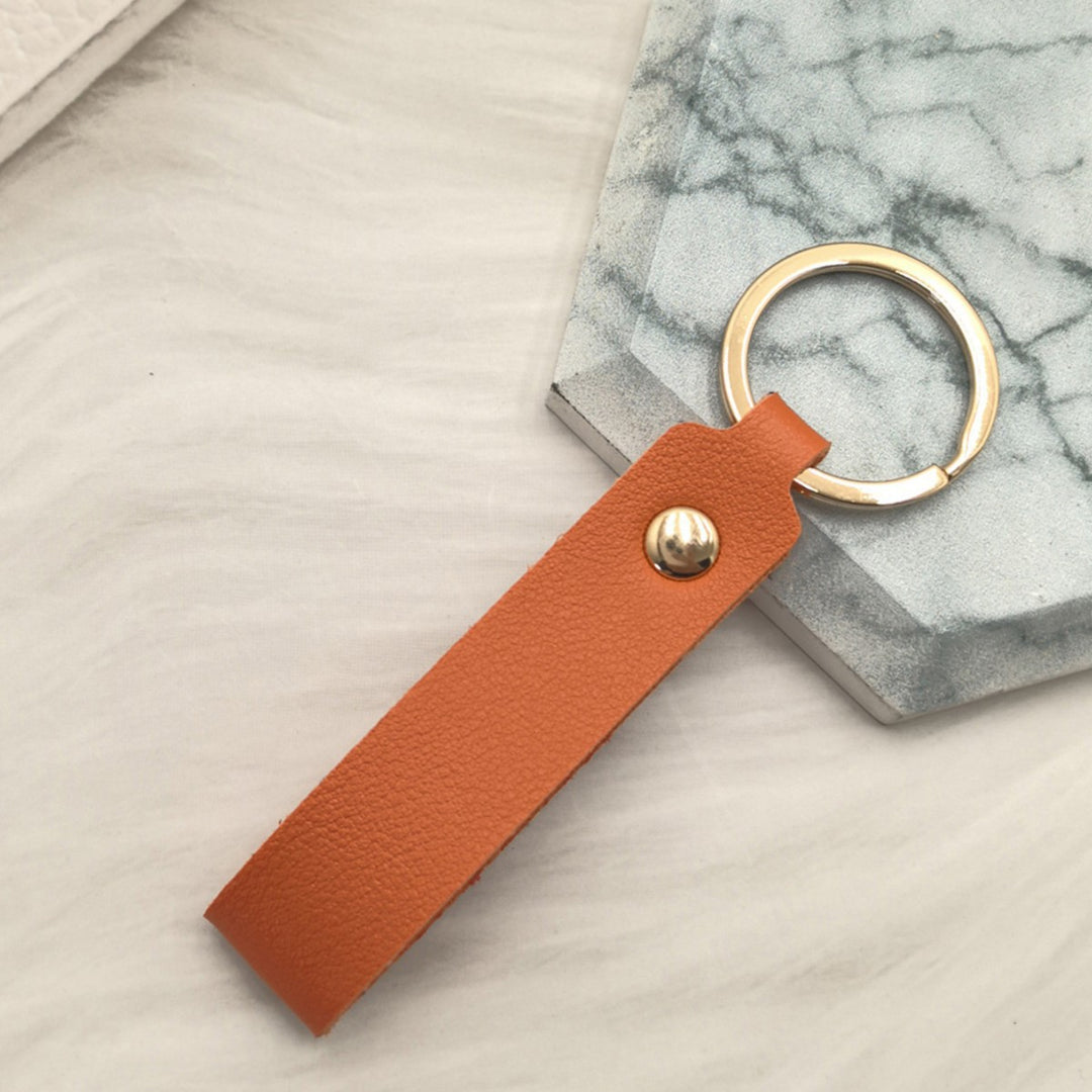 Unisex keychain with elegant artificial leather design Kalsten