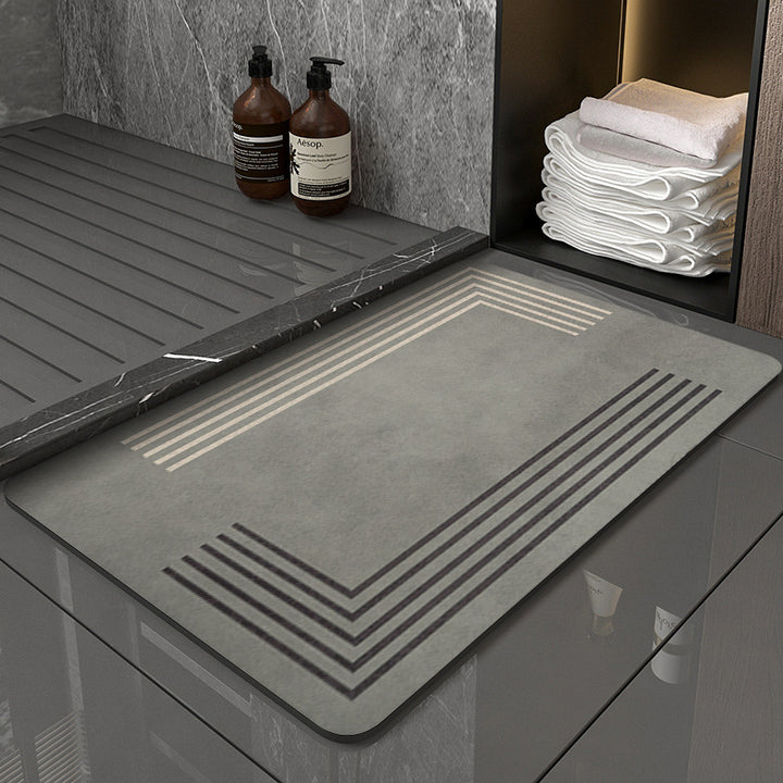 Modern Geometric Design Bath Mat