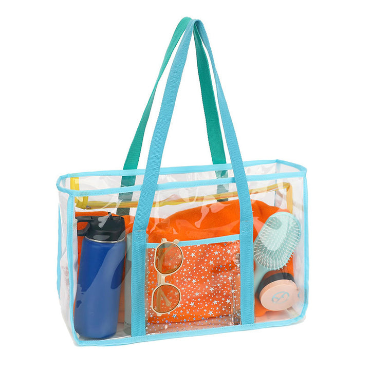 Transparent beach bag with multiple compartments Kalsten