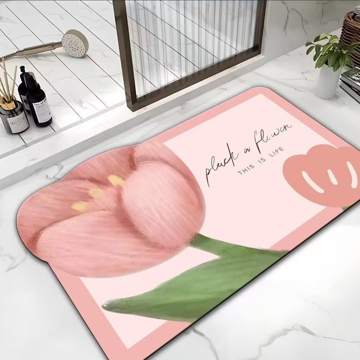Decorative Floral Kitchen Mat Kalsten
