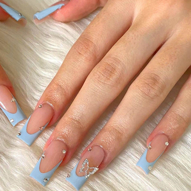 Decorative Long-Length Acrylic Nail Extensions Kalsten