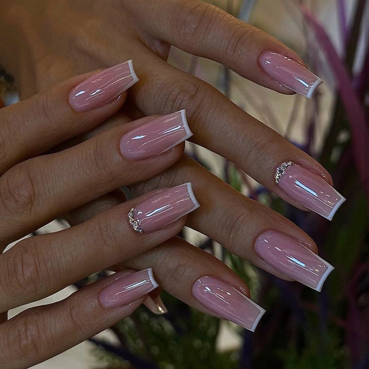 artistic French manicure artificial nails Kalsten