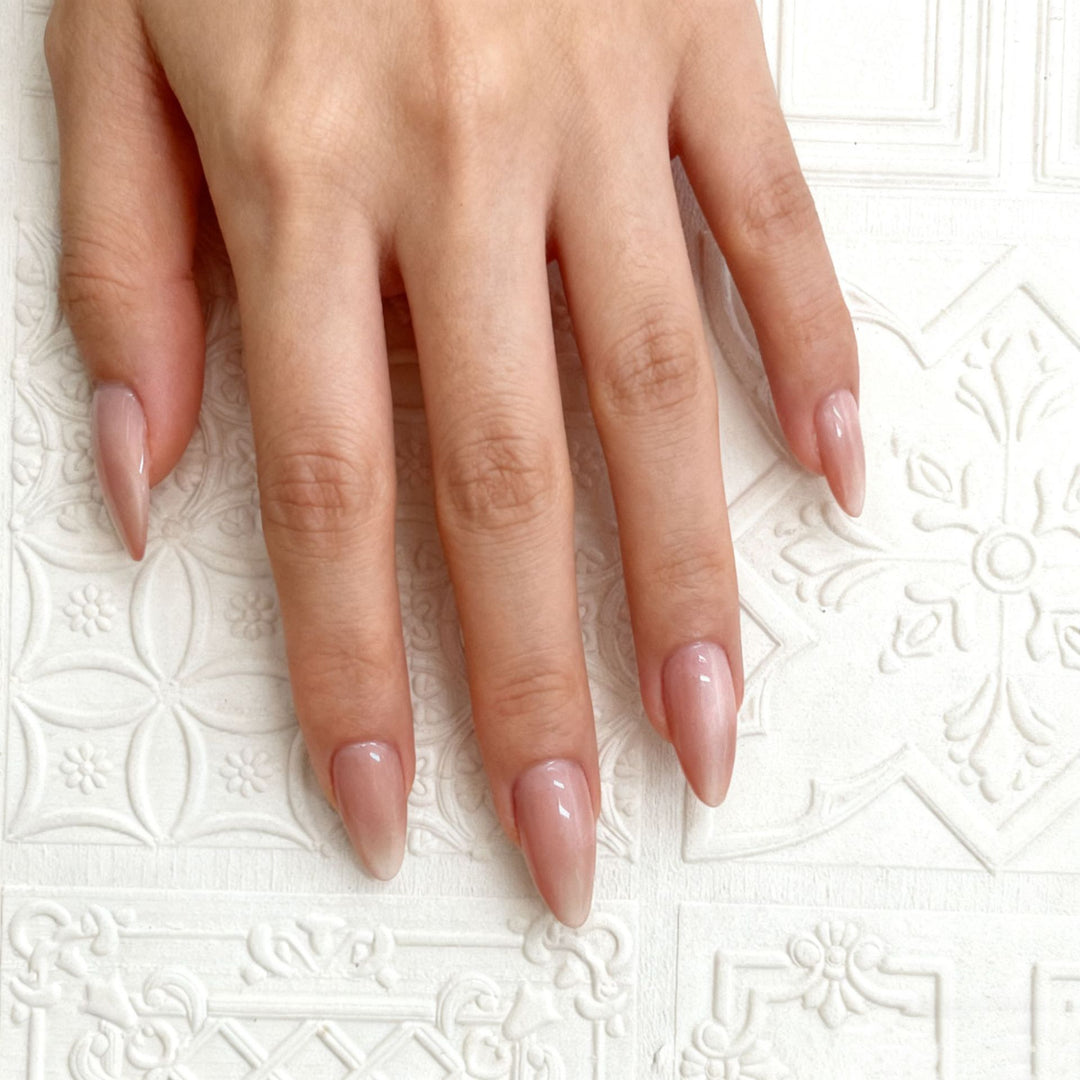 Glossy Almond-Shaped Press-On Nail Set Kalsten 1787225130