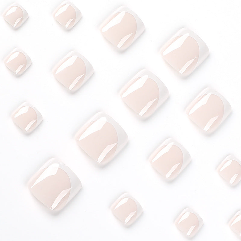 Artful toenail art with elegant French tip Kalsten