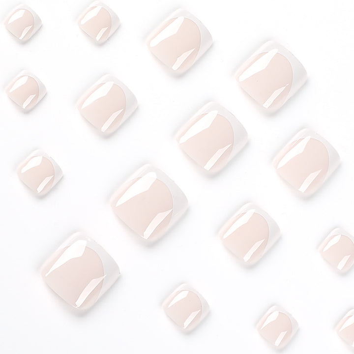 Artful toenail art with elegant French tip Kalsten
