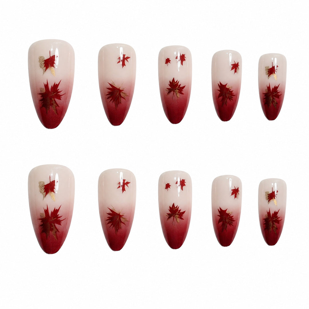 Artificial nails with leaf design Kalsten