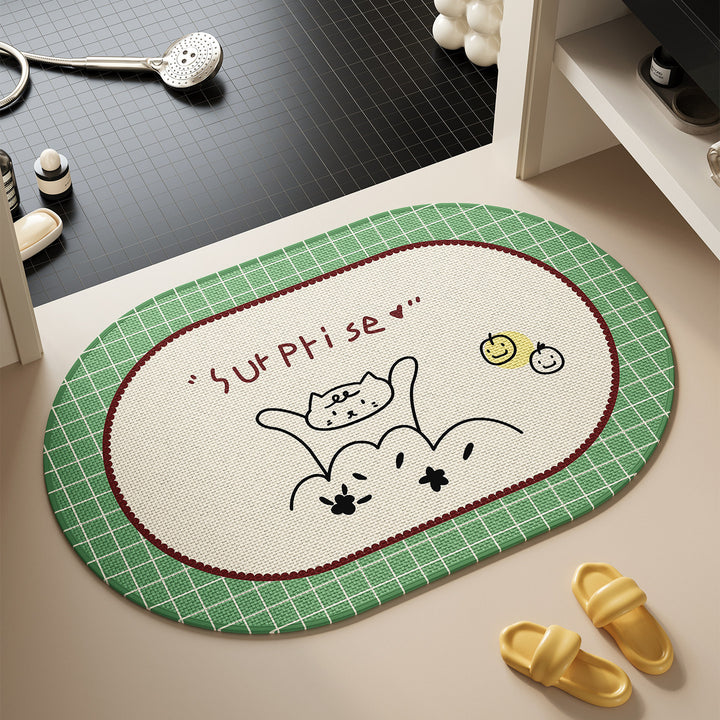 Cute Cat-Themed Bath Rug Kalsten