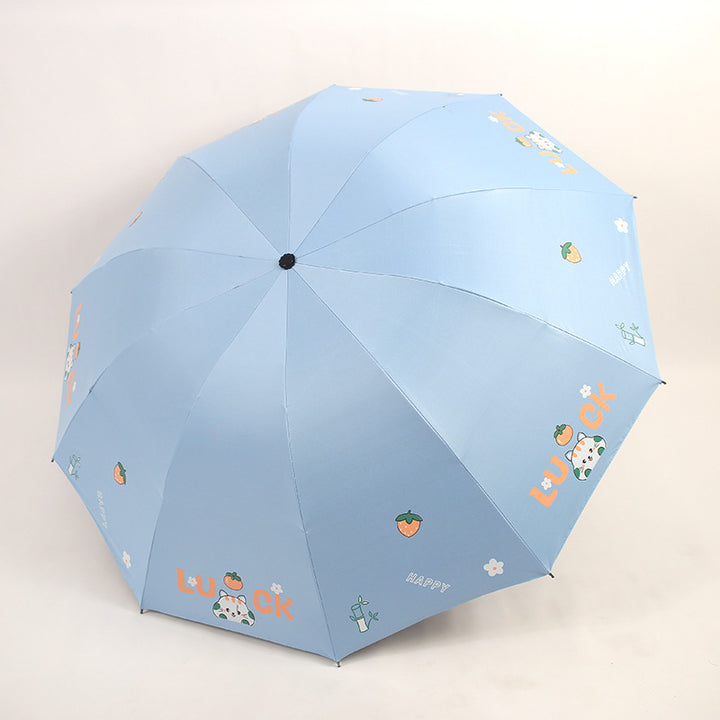 Women's Foldable Umbrella with Colorful Design Kalsten