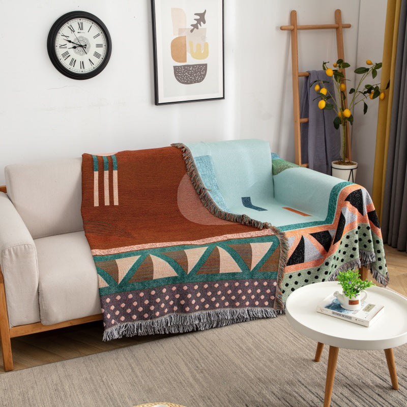 Geometric Pattern Decorative Throw Blanket