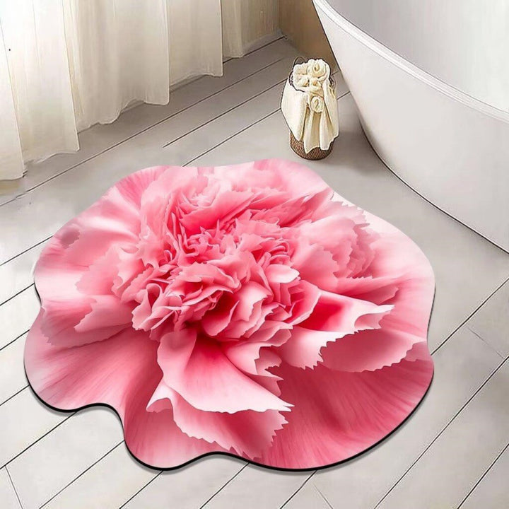 Floral Shaped Bath Mat