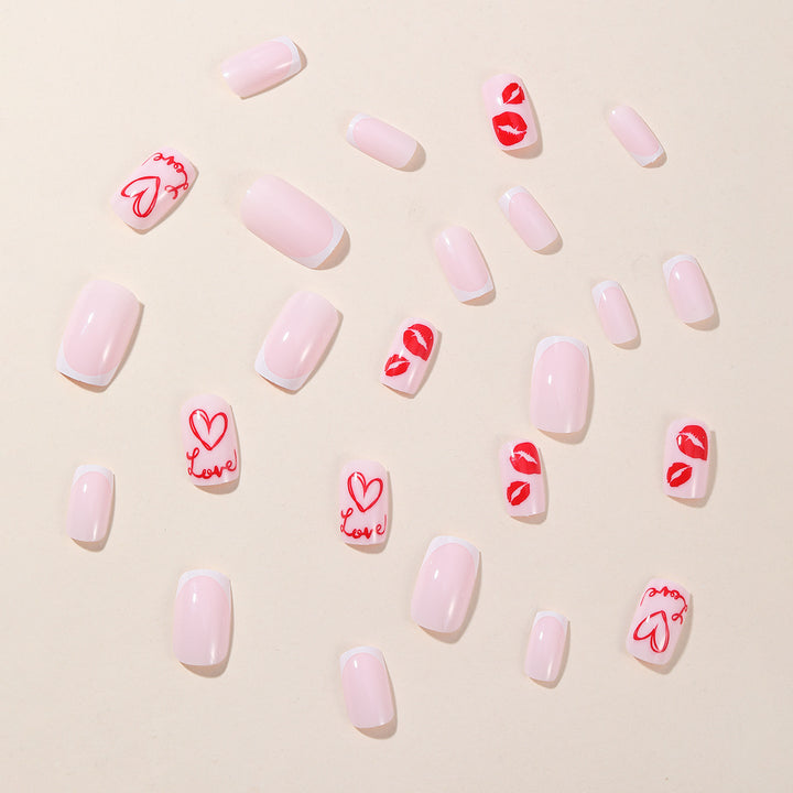 Romantic Love-Themed Nail Art Extensions Kalsten