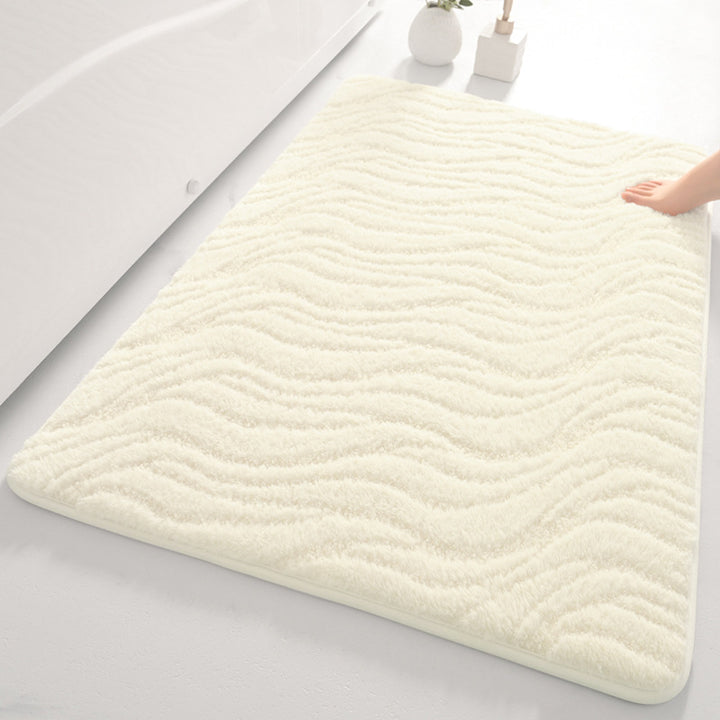 Soft Wave Pattern Bathroom Mat Kalsten